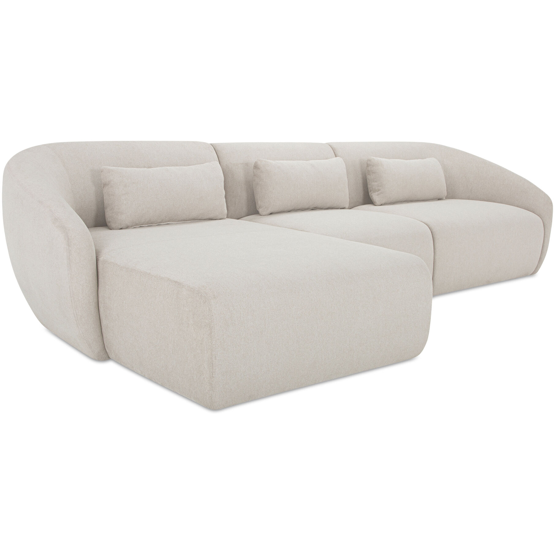 Amelia White Modular Left Sectional, Lounge